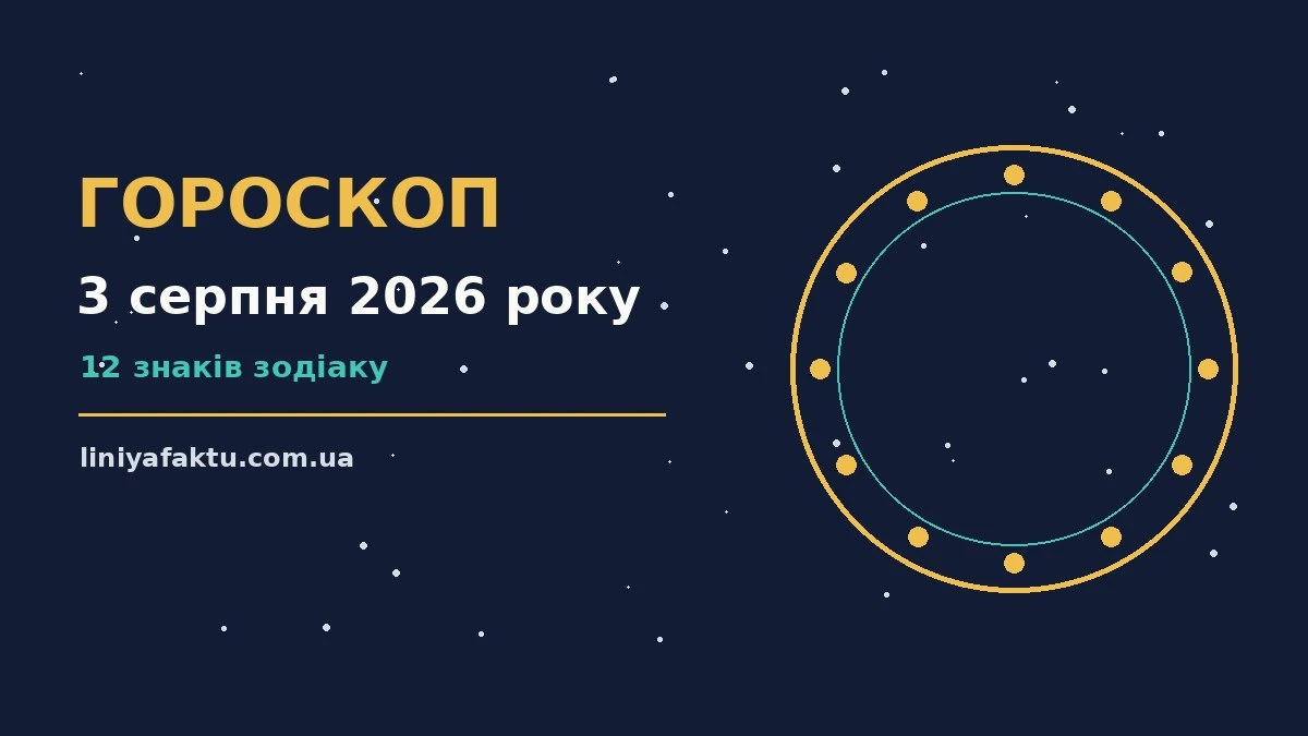 Гороскоп на 3 серпня 2026 року — знаки Зодіаку, нотатки та кава