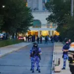 Наслідки вибуху в ресторані Balzi Rossi на Кудринській площі в Москві