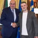 Михайло Федоров і Гвідо Крозетто під час зустрічі в Риму