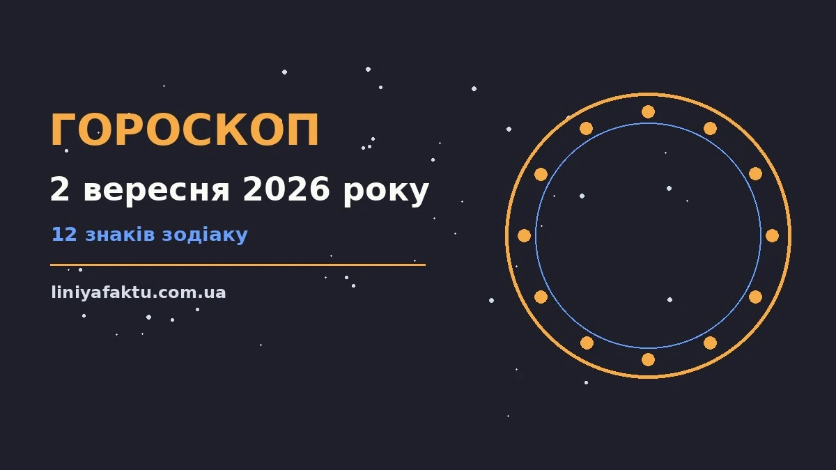 Щоденний гороскоп на 2 вересня 2026 року, планувальник і записи нотаток на столі
