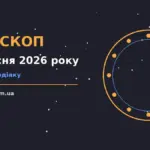 Зоряне небо над міським краєвидом увечері п'ятниці, м'яке золотаве світло ліхтарів, затишний настрій для читання гороскопу
