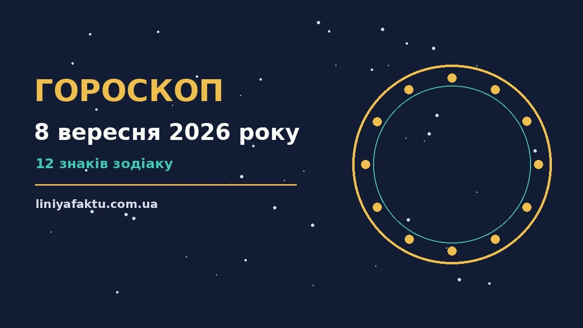 Гороскоп на 8 вересня 2026 року: де діяти без зволікань для спокійних і точних рішень