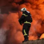 Ілюстративне фото наслідків ракетного удару по промисловому підприємству