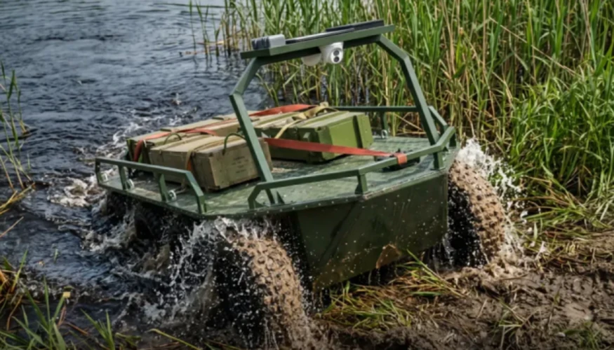 НРК-амфібія ЗСУ здолала понад 40 км сушею та водою у першій логістичній місії