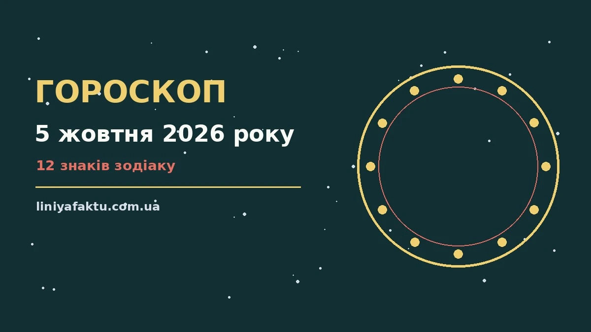 Гороскоп на 5 жовтня 2026 року: де діяти без зволікань для спокійних і точних рішень