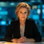 Алла Мазур у студії новин