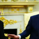 Володимир Зеленський та Дональд Трамп під час зустрічі у Білому домі