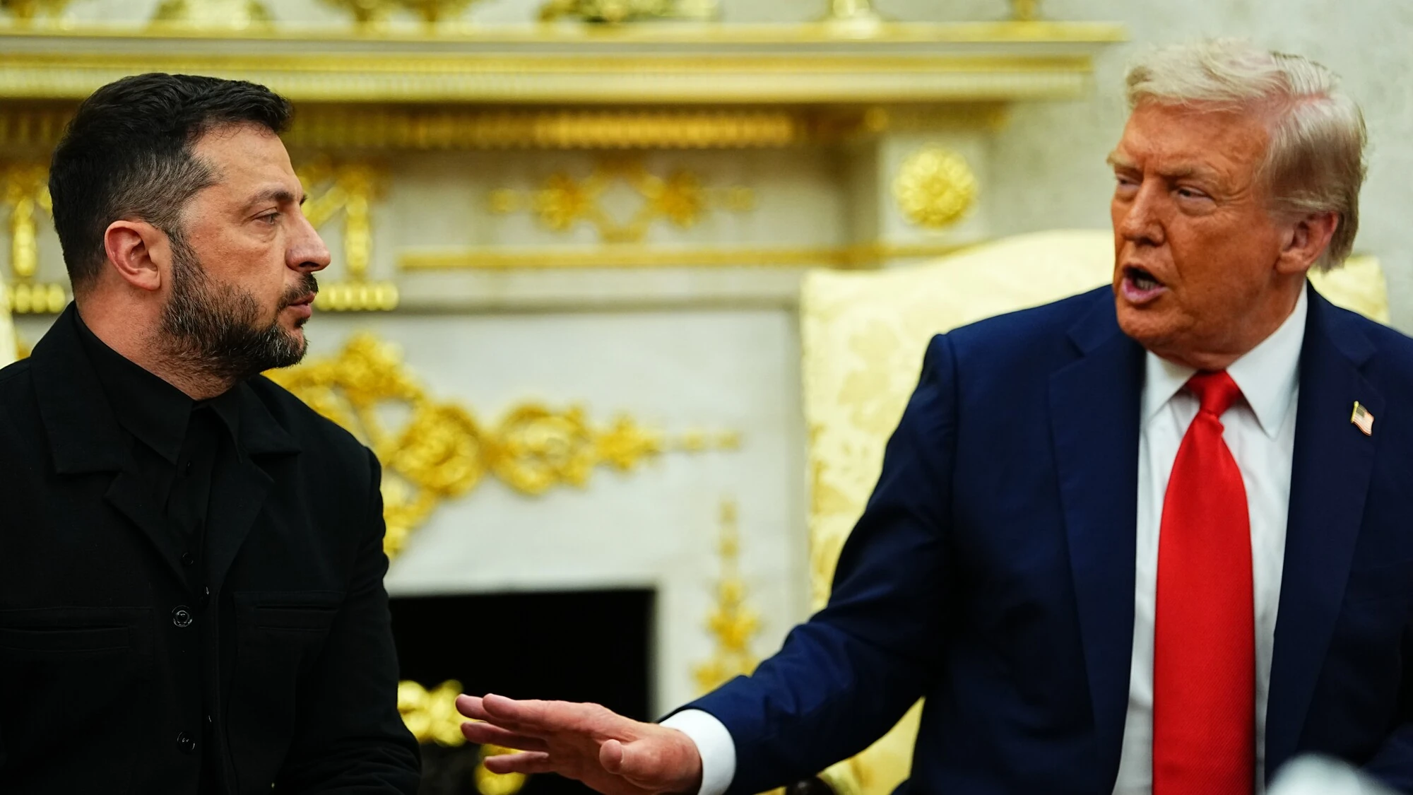 Володимир Зеленський та Дональд Трамп під час зустрічі у Білому домі