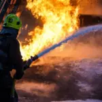 Пожежа на складських приміщеннях логістичної компанії після удару 15 жовтня.